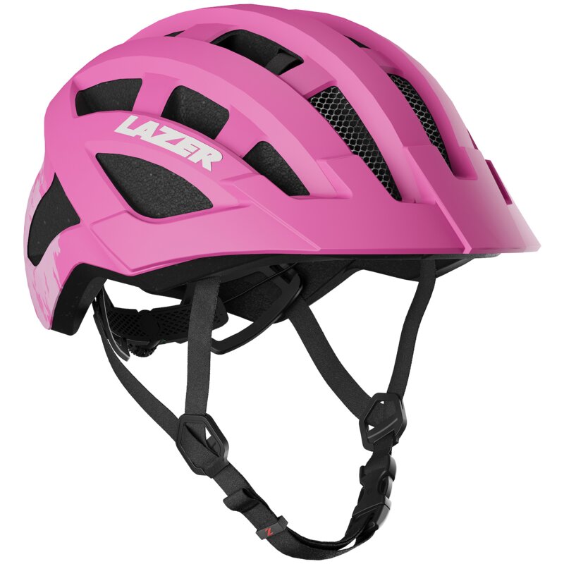 Kask rowerowy LAZER J2 Różowy dla Dzieci z możliwością zamontowania lampki (rozmiar 50-56)