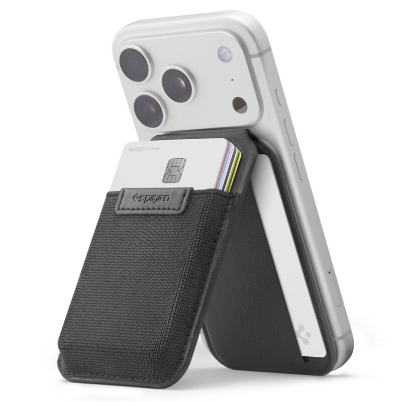 Portfel SPIGEN S314-4 Slim Fold Tripod Wallet MagSafe Czarny