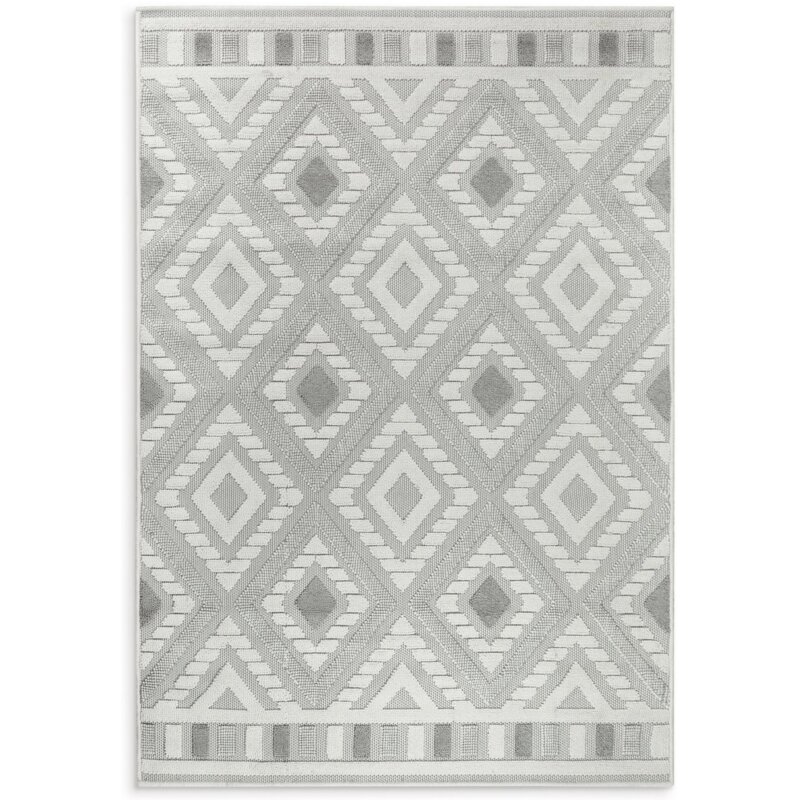 Dywan EUROFIRANY Didar3 80 x 200 cm Srebrny