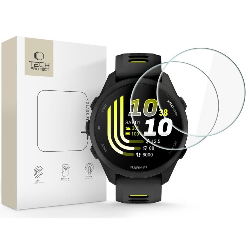 Szkło hartowane TECH-PROTECT Glass Fit+ do Garmin Forerunner 70/170 (2 szt.)