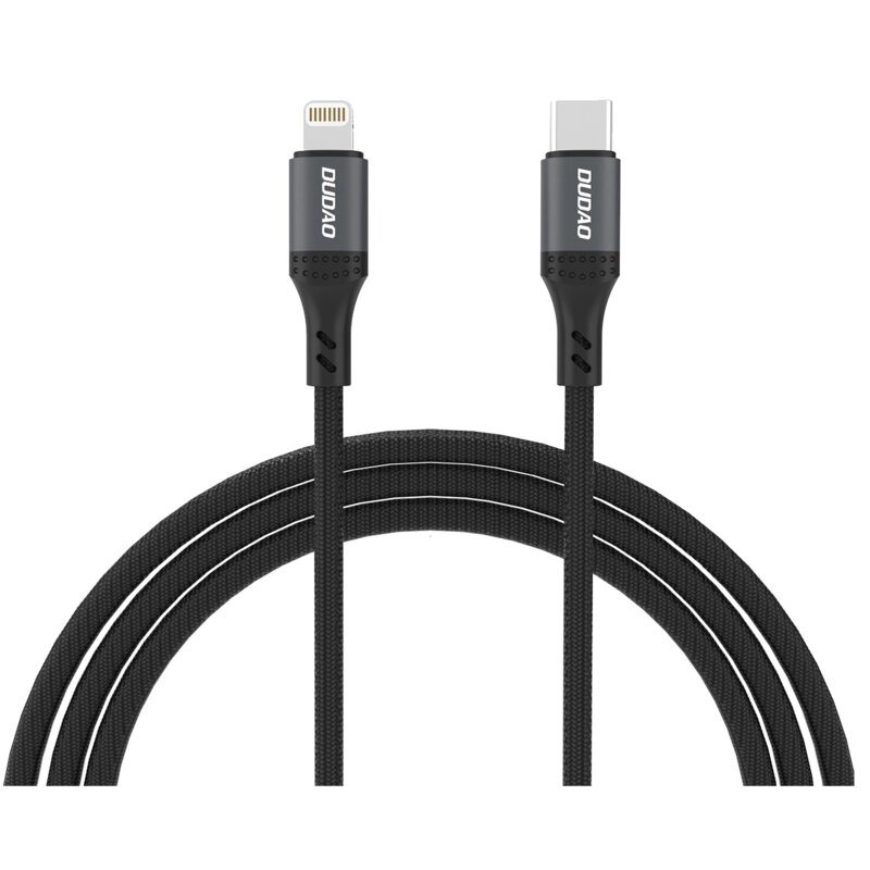Kabel USB-C - Lightning DUDAO L3CL 30W 1.2 m Czarny