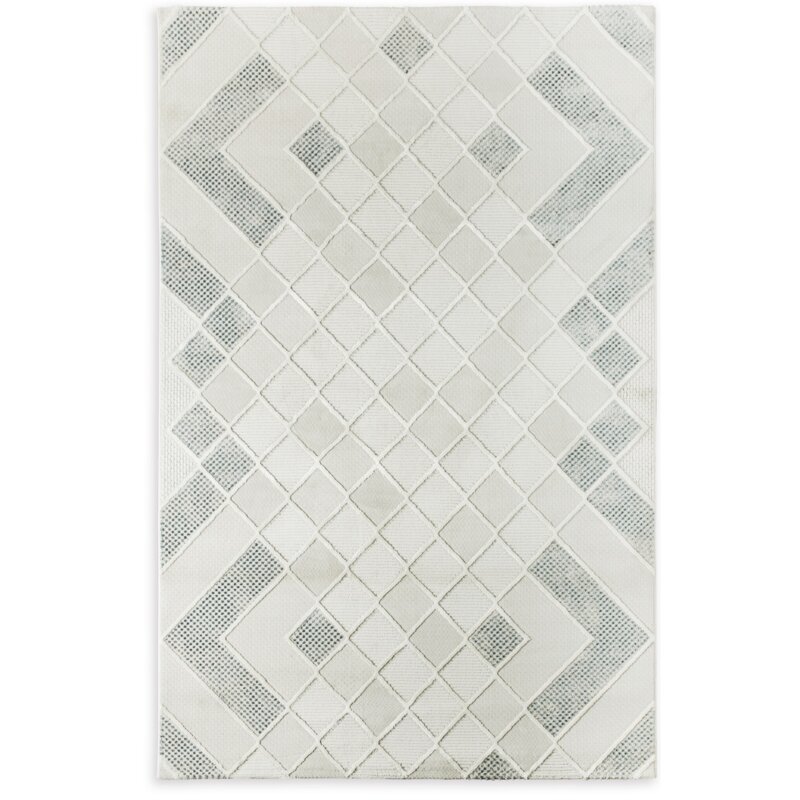 Dywan EUROFIRANY Crystal5 90 x 100 cm Kremowy