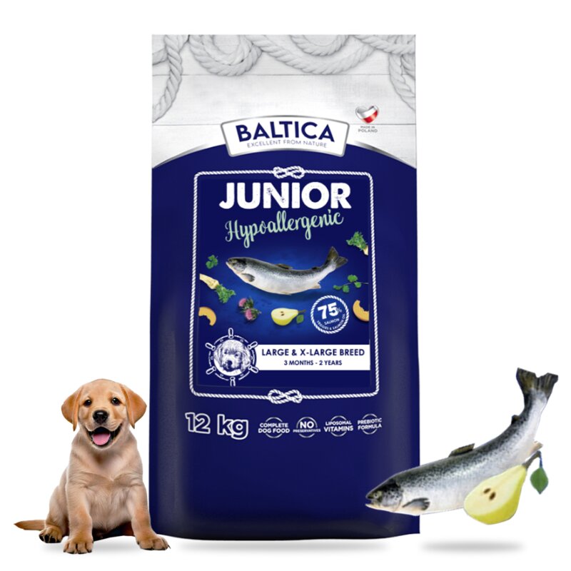Baltica Salmon Hypoallergenic Junior Large & Extra Large Breeds 12kg