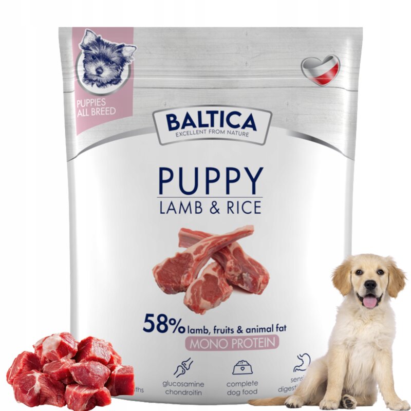 BALTICA Nutraceutic Puppy Lamb & Rice - sucha karma dla psa - 1kg