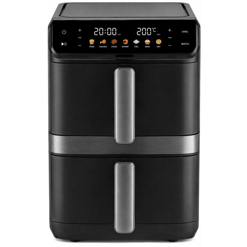 Air Fryer Frytkownica beztłuszczowa HISENSE HAF2400DS 8l z podwójnym koszem