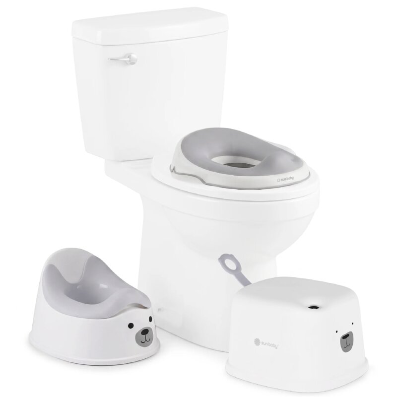 Nocnik SUN BABY Miś 3w1 Biało-szary