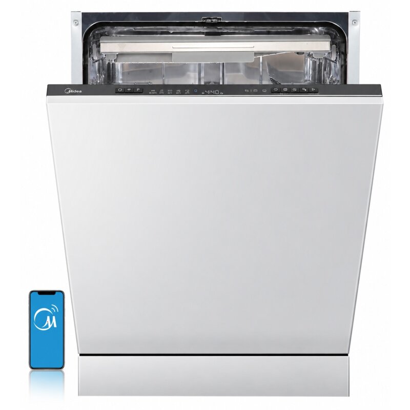 Midea MDWEB1403MB-WA 59,8cm Automatyczne otwieranie drzwi Szuflada na sztućce Zdalne sterowanie
