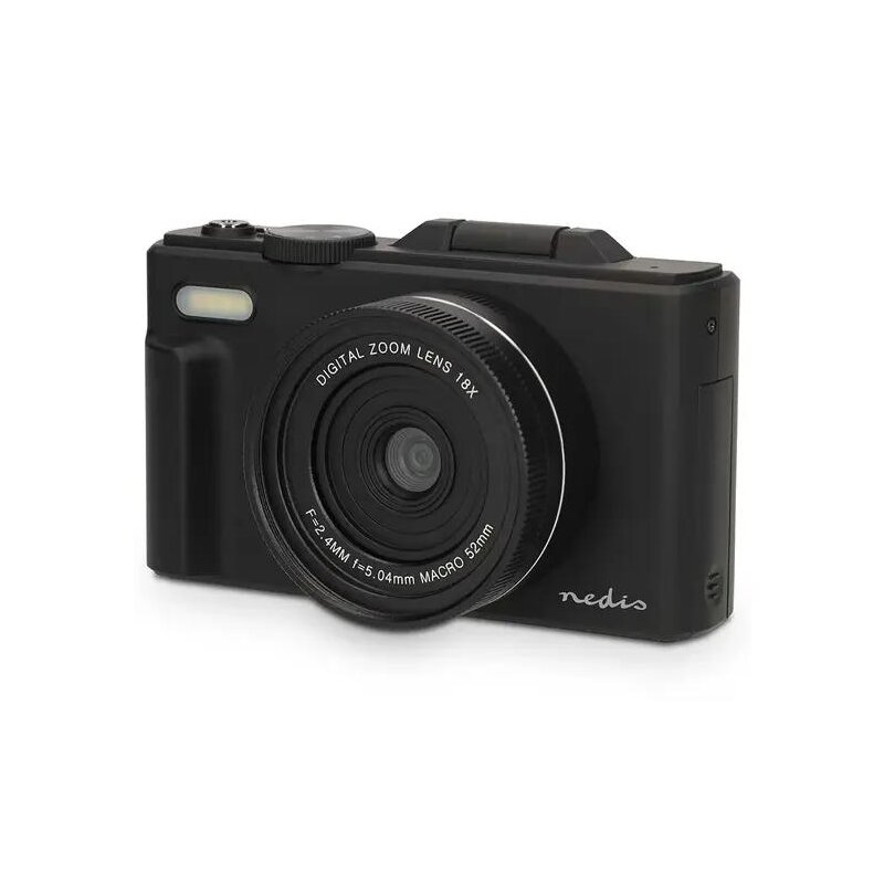 Aparat NEDIS PCAM2570BK Czarny, 75Mpix, 18x zoom, CMOS, 5K 15fps