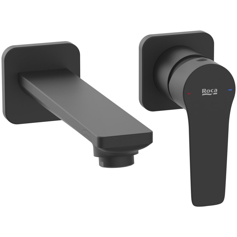 Bateria umywalkowa podtynkowa ROCA Monodin A5A358GNB0 Czarny mat