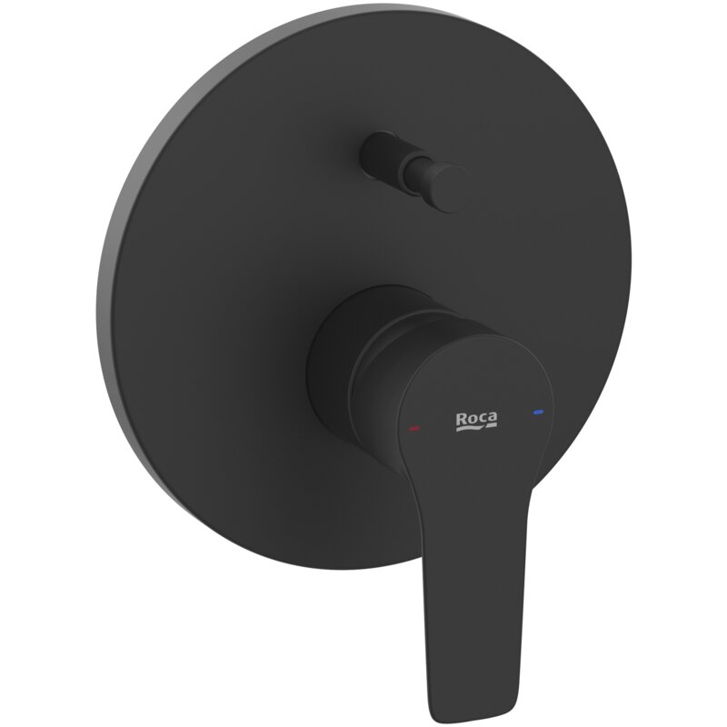 Bateria wannowo-prysznicowa podtynkowa ROCA Monodin A5A068GNB0 Czarny mat