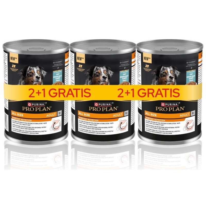 Karma dla psa PURINA Pro Plan Adult Dog Ryba w galaretce 3 x 400 g