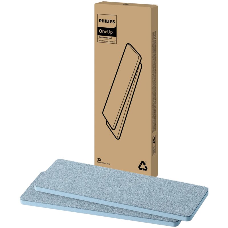 Philips Oryginalna nakładka wymienna Philips OneUp — drewno, parkiet, linoleum — dwupak Wymienna nakładka XV1884/20