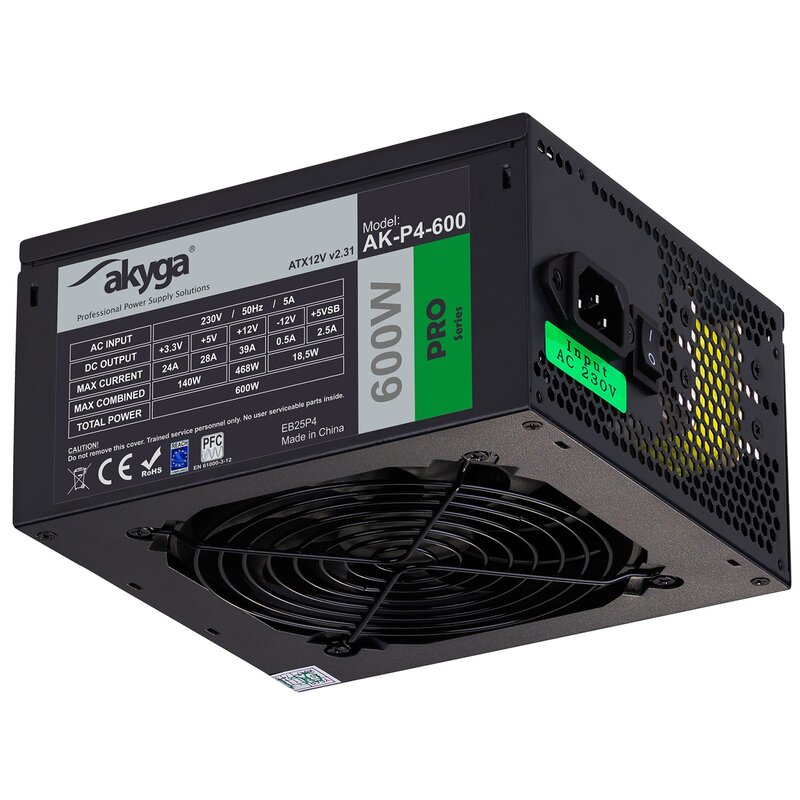 Zasilacz AKYGA AK-P4-600 600W