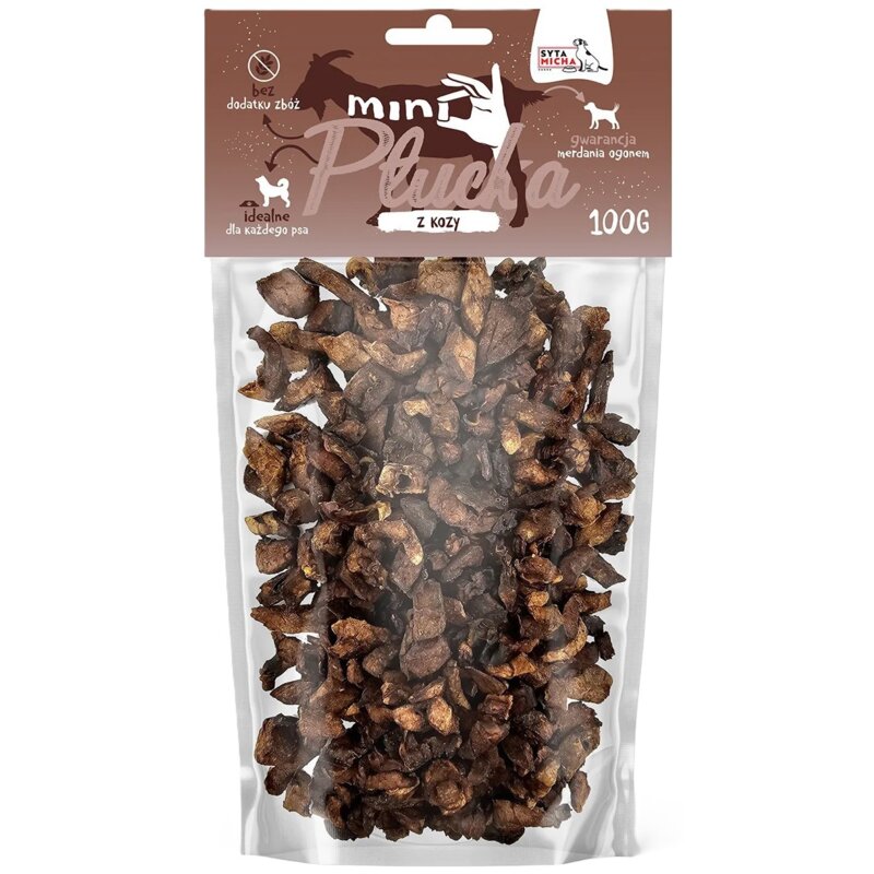 Przysmak dla psa SYTA MICHA Mini Płucka z kozy 100 g