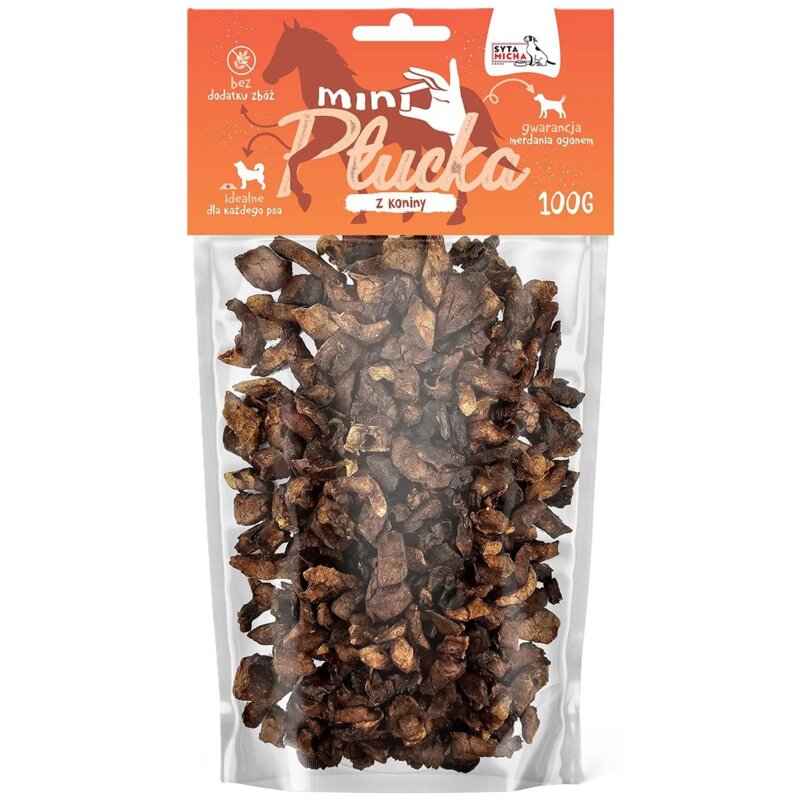 Przysmak dla psa SYTA MICHA Mini Płucka z koniny 100 g