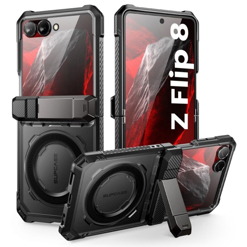 Etui SUPCASE UB Grip Mag MagSafe do Samsung Galaxy Z Flip 8 Czarny