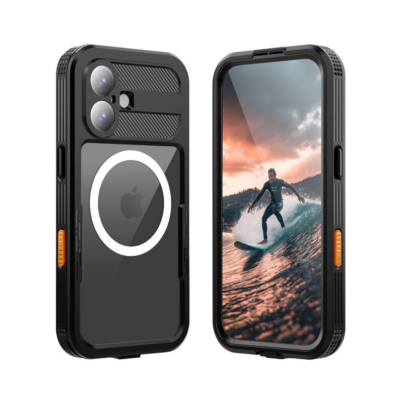 Etui wodoodporne CRONG Seal Cover IP68 do iPhone 17 Czarny