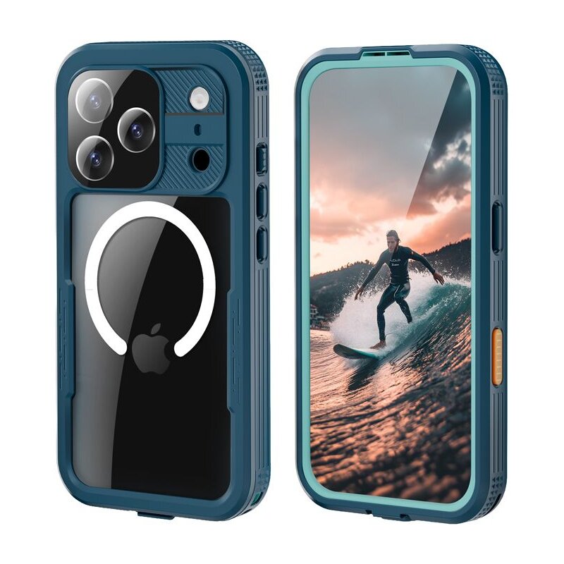 Etui wodoodporne CRONG Seal Cover IP68 do iPhone 17 Pro Morski