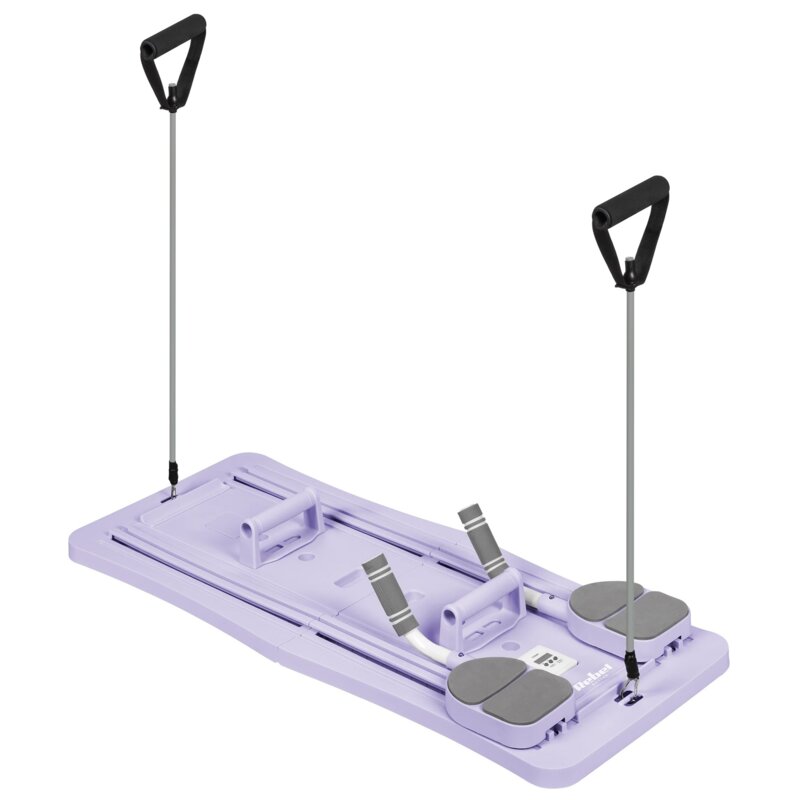 Deska do pilatesu REBEL ACTIVE Reformer do ćwiczeń RBA-3069-PU Fioletowy