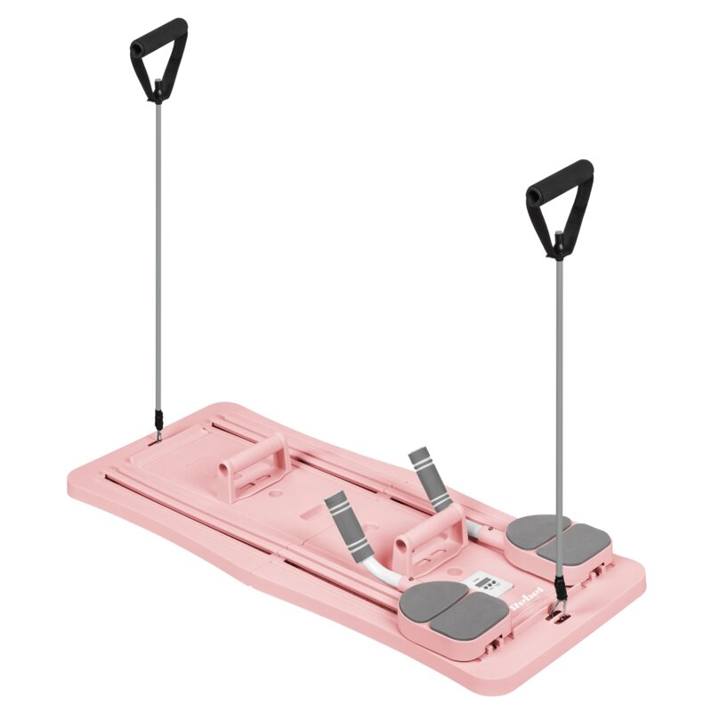 Deska do pilatesu REBEL ACTIVE Reformer do ćwiczeń RBA-3069-PK Różowy