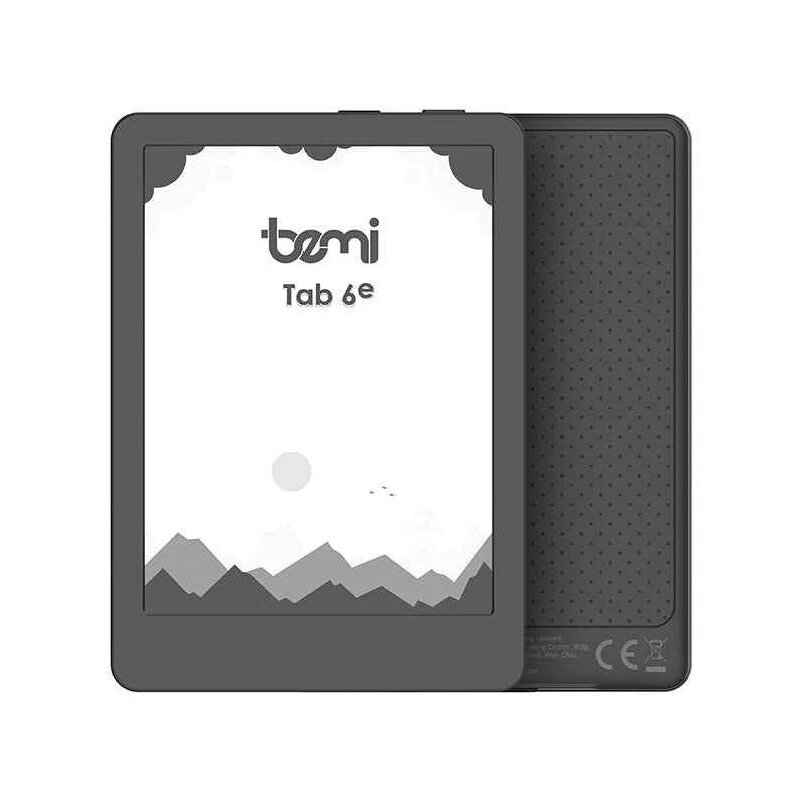 Czytnik e-booków BEMI Cognita TAB 6e 6", Podświetlany ekran, Wi-Fi Czarny