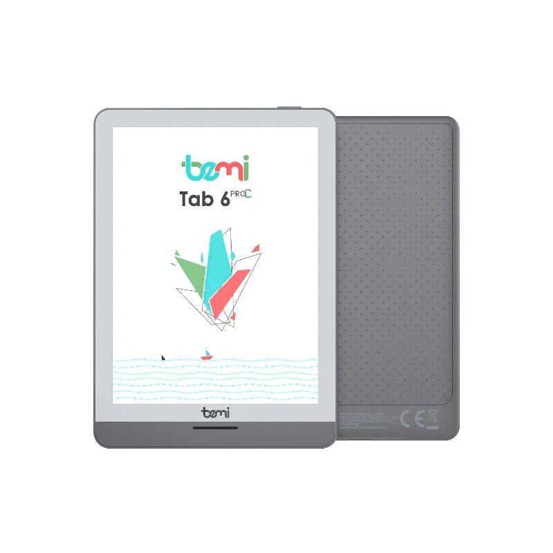 Czytnik e-booków BEMI Cognita TAB 6 ProC 6", Podświetlany ekran, Wi-Fi Szary