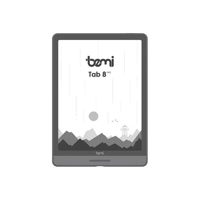 Czytnik e-booków BEMI Cognita Tab 8 Pro 7.8", Podświetlany ekran, Wi-Fi, Bez reklam Szary