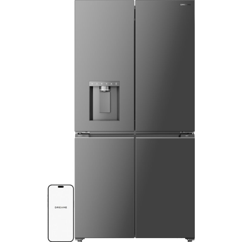 Lodówka DREAME FizzFresh DRC560WMXEEUP NoFrost Side by Side Kostkarka do lodu 183cm Inox