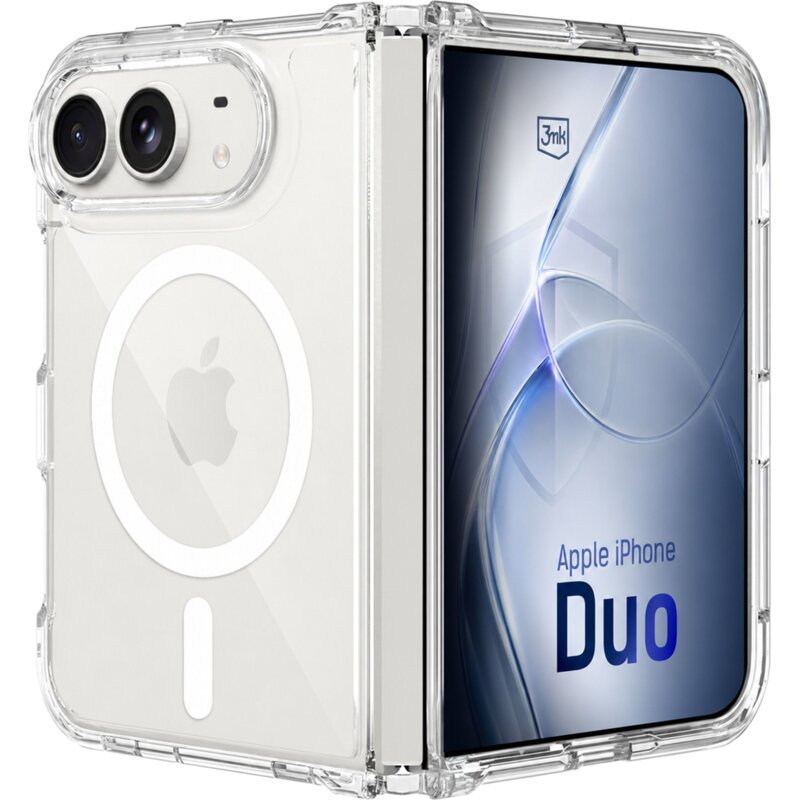 Etui 3MK Hardy LiqForce MagCase do Apple iPhone Duo Przezroczysty