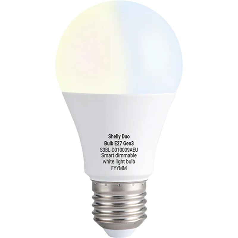 Inteligentna żarówka LED SHELLY Duo Bulb Gen3 E27, Wi-Fi