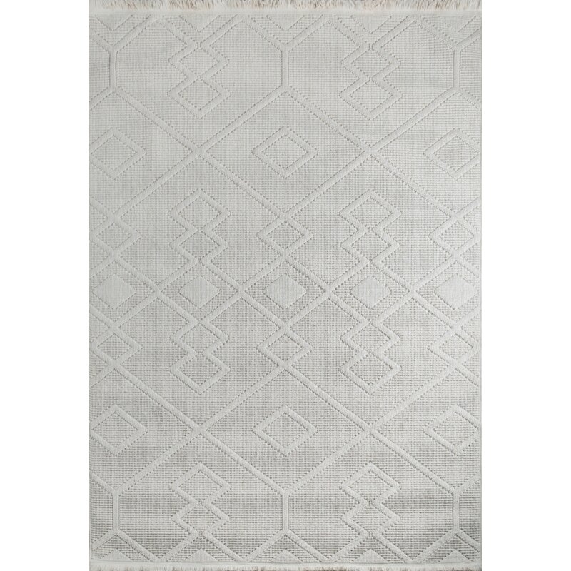 Dywan EUROFIRANY Simone 60 x 100 cm Srebrny