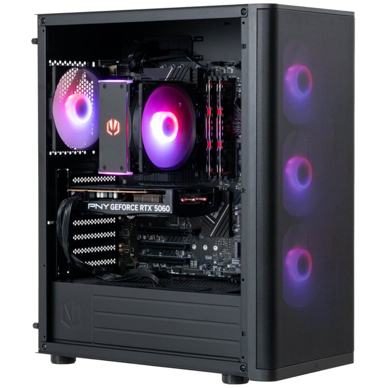 Komputer MAD DOG VENTUM400ARGB-I01WR16WH i5-14400F 16GB RAM 1TB SSD GeForce RTX5060 DLSS 4.5 Wi-Fi Windows 11 Home
