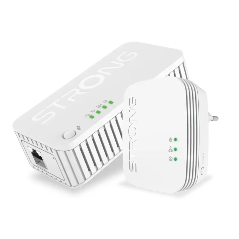 Powerline STRONG 1000 Duo Wi-Fi Mini 1000 Mb/s, Zasięg 300 m (2 szt.)