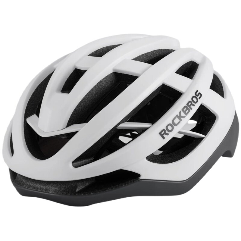 Kask rowerowy ROCKBROS HC-58WG-L Biało-szary Szosowy (rozmiar L)