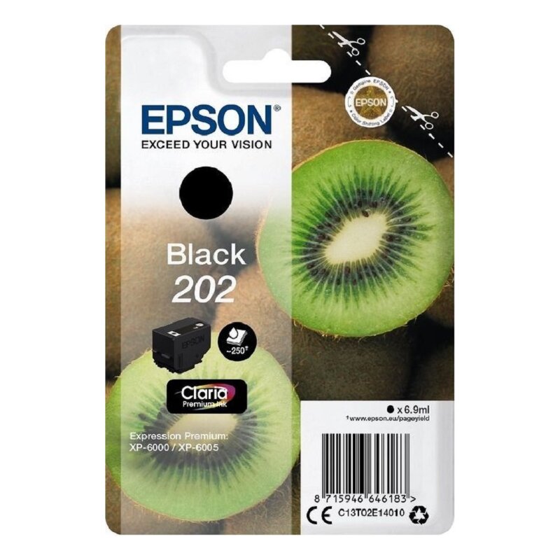 Epson 202 Claria Premium C13T02E14010 Czarny 6,9 ml
