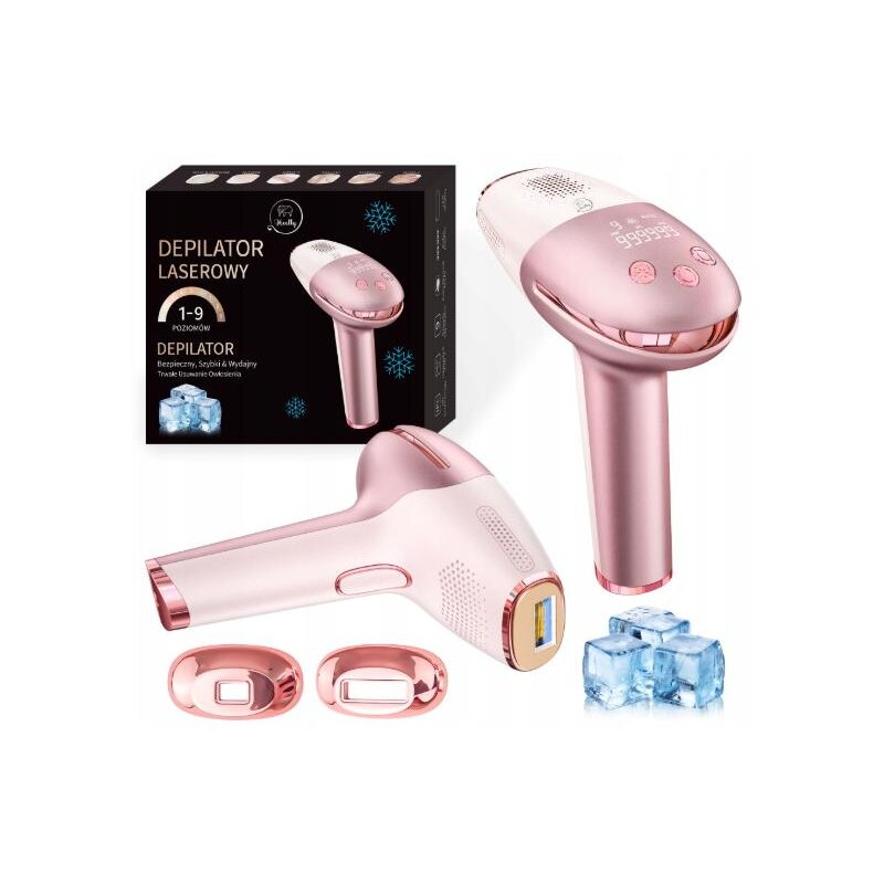 Depilator HEELLY IPL RG-01 Funkcja chłodzenia Wbudowany filtr UV Różowy