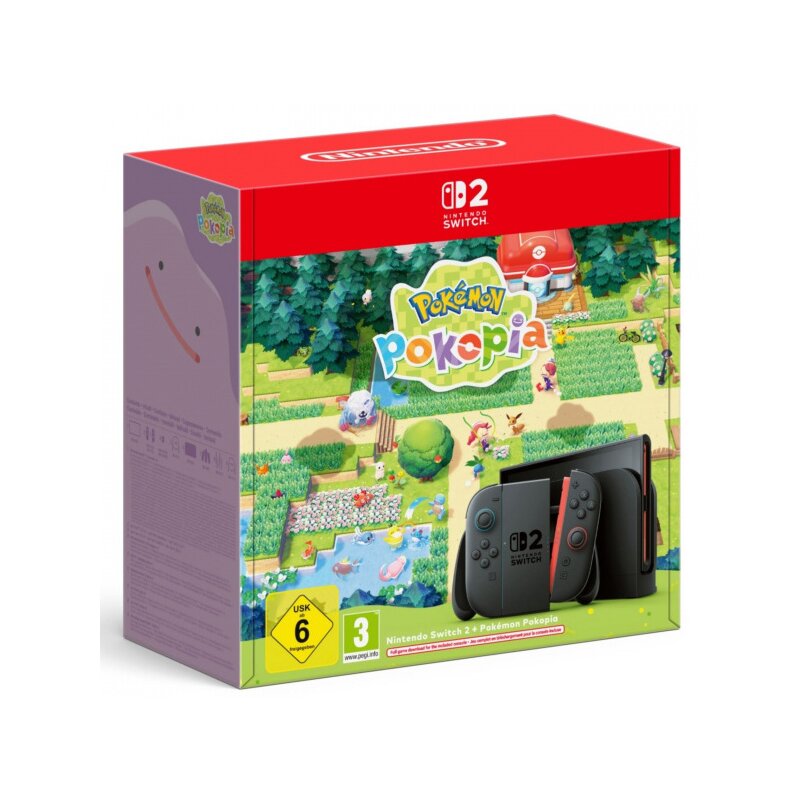 Konsola NINTENDO Switch 2 Czarny + Pokemon Pokopia Gra NINTENDO SWITCH 2