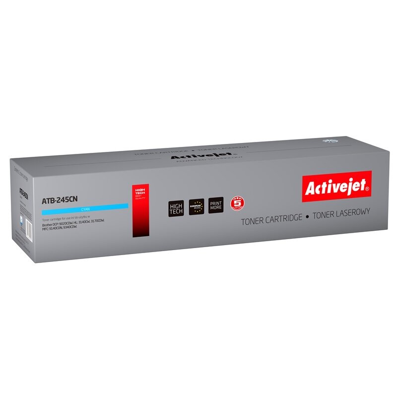 Activejet ATB-245CN Toner do drukarki Brother, Zamiennik Brother TN-245C; Supreme; 2200 stron; błękitny.