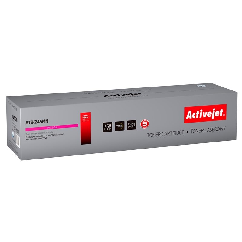 Activejet ATB-245MN Toner do drukarki Brother, Zamiennik Brother TN-245M; Supreme; 2200 stron; purpurowy.
