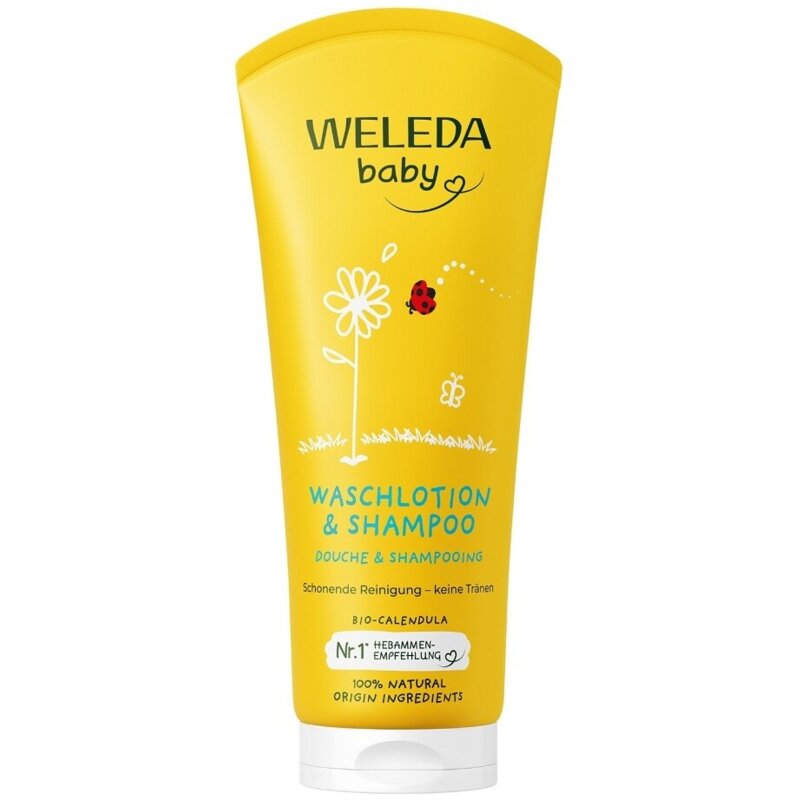 Weleda baby szampon i płyn do mycia ciała z nagietkiem lekarskim 200ML