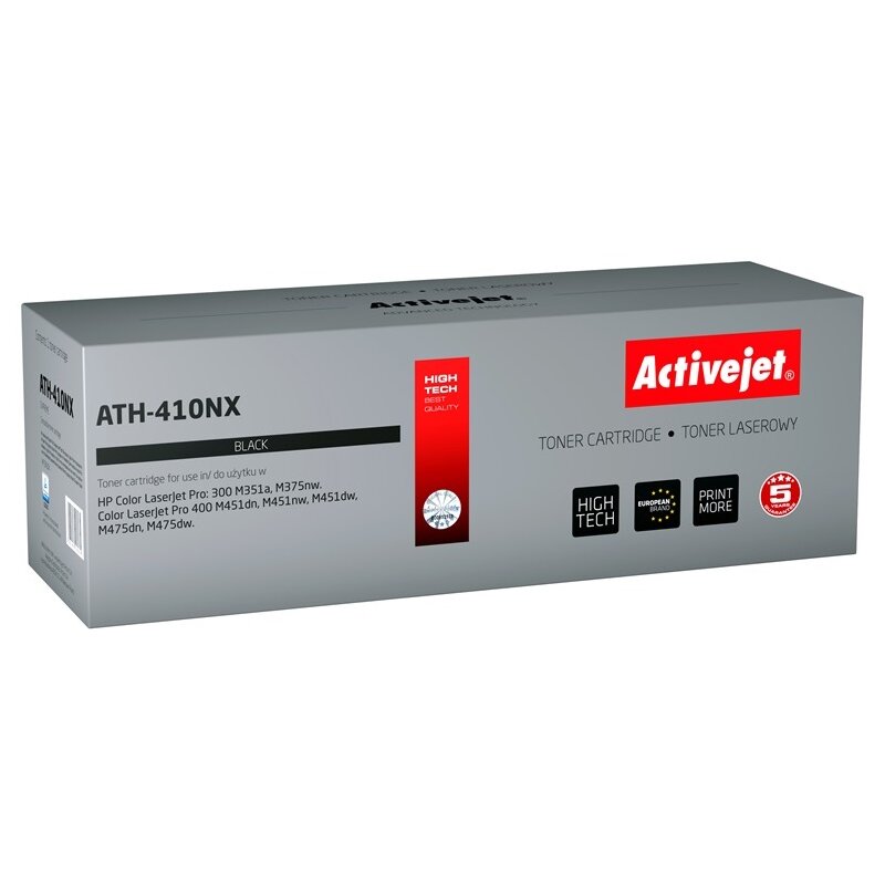Activejet ATH-410NX Toner do drukarki HP, Zamiennik HP 305X CE410X; Supreme; 4000 stron; czarny.