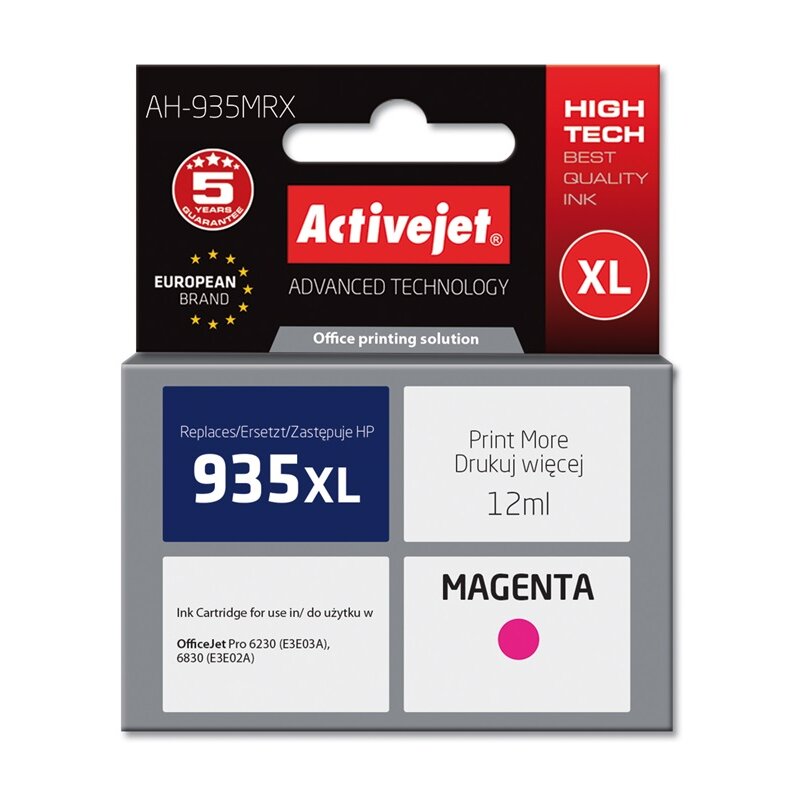 ActiveJet AH-935MRX (zamiennik 935XL) Purpurowy 12 ml