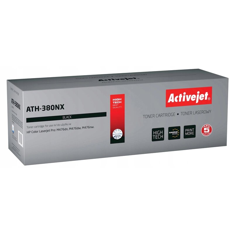 Activejet ATH-380NX Toner do drukarki HP, Zamiennik HP 312X CF380X;  Supreme;  4400 stron;  czarny.