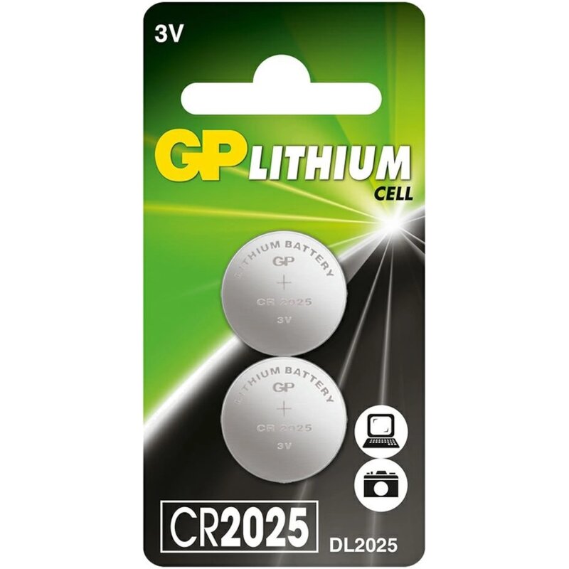 Bateria CR2025 GP Lithium (2 szt.)