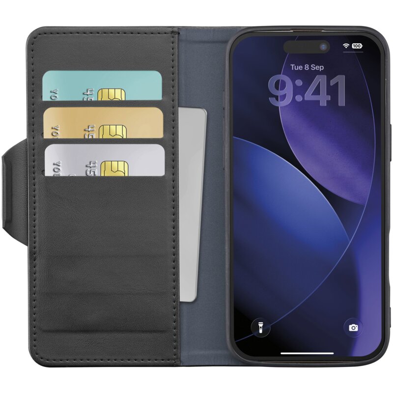Etui CELLULARLINE Book Agenda do Apple iPhone 17 Pro/18 Pro Czarny