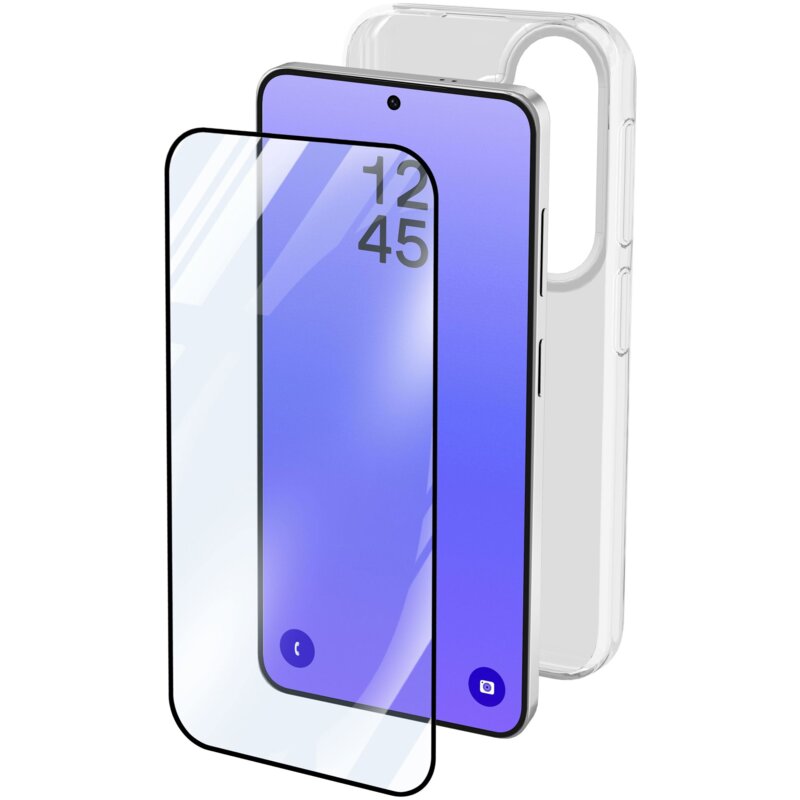 Etui CELLULARLINE Basic do Samsung Galaxy A37 Przezroczysty + szkło hartowane