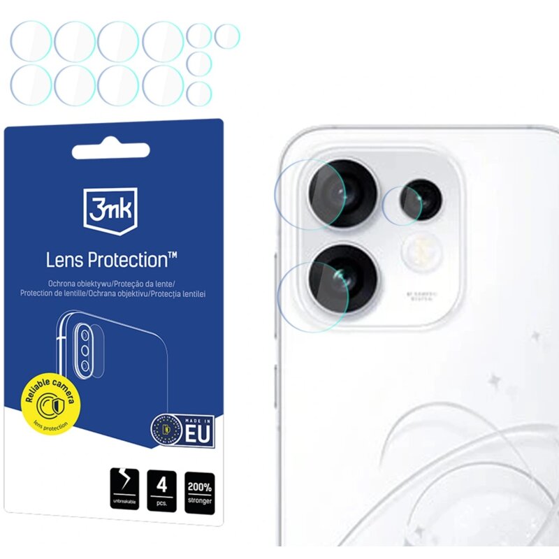 Nakładka na obiektyw 3MK Lens Protection do Oppo Reno 16 (CPH2865)/ Reno 16 Pro (CPH2863) (4 szt.)