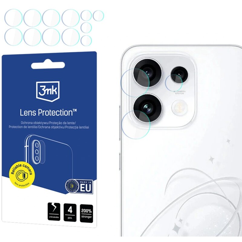 Nakładka na obiektyw 3MK Lens Protection do Oppo Reno 16 F/Reno 16 FS (CPH2859) (4 szt.)