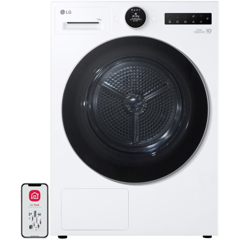 LG RHX7010TLS Funkcje AI 66cm 10kg Zdalne sterowanie