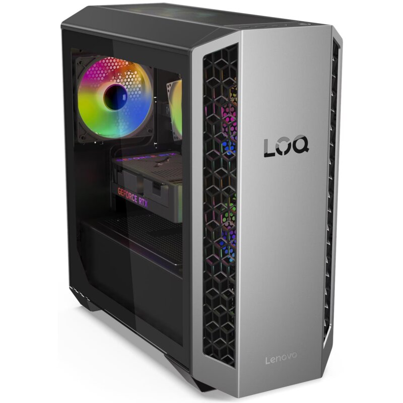 Komputer LENOVO LOQ Tower 26ADR10 R7-8745HX 16GB RAM 512GB SSD GeForce RTX5050 DLSS 4.5 Wi-Fi Windows 11 Home